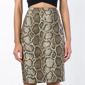 MICHEAL KORS NWT snakeskin print skirt size medium